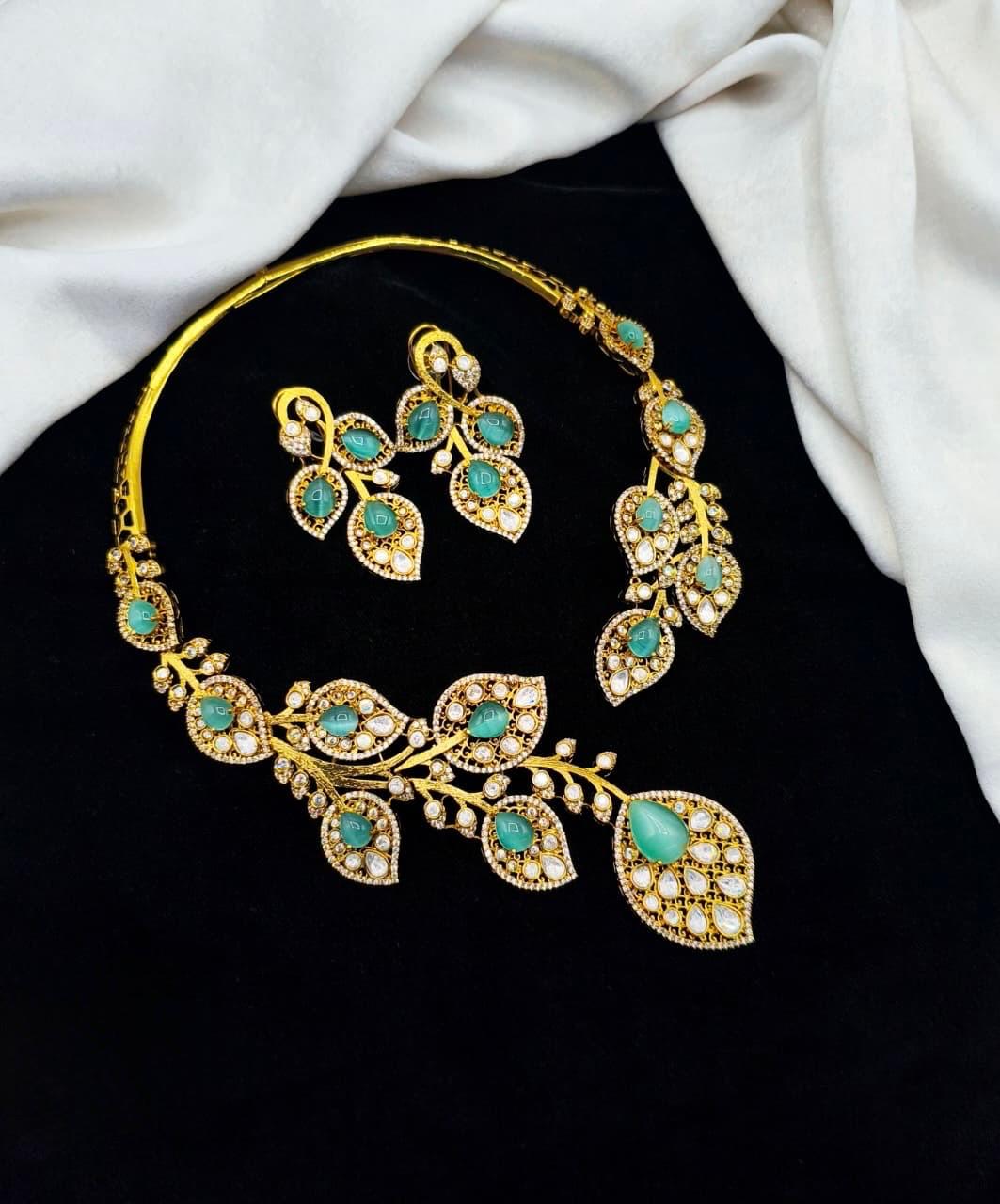 Dazzling stone statement necklace