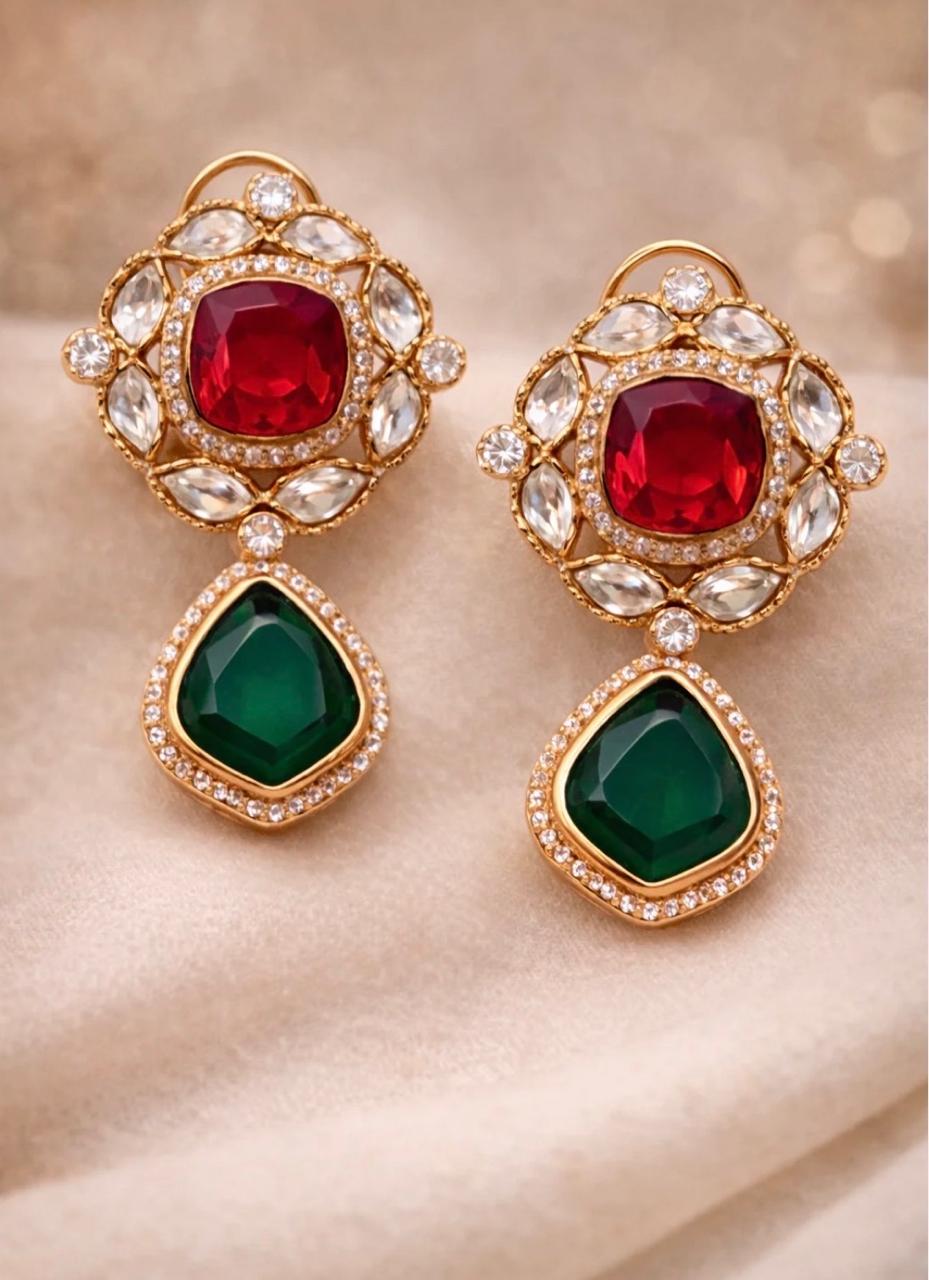 Russian Emrald Ruby Necklace