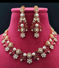 AD Kundan Fusion Carving Necklace