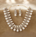 American Diamond Pearl Necklace