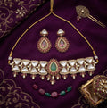 Antique Kundan Choker Necklace Set