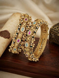 Antique Openable Bangle With Swastik