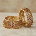 Antique Kundan & pearl openable kada