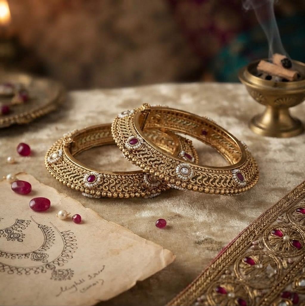 Antique Pearl Bangles