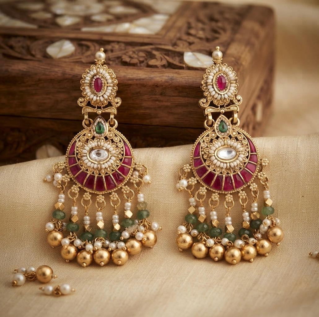 Antique Traditional Pearl Earings