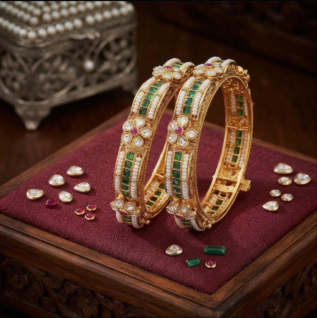 Beautiful Kundan Bangles