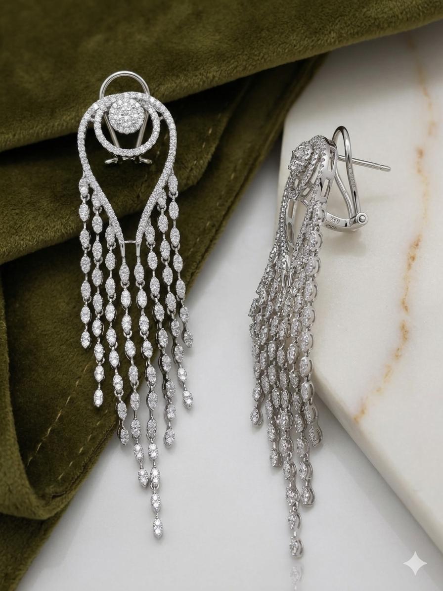 Charming American Diamond Earing