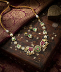 Kundan Elephant Necklace Set