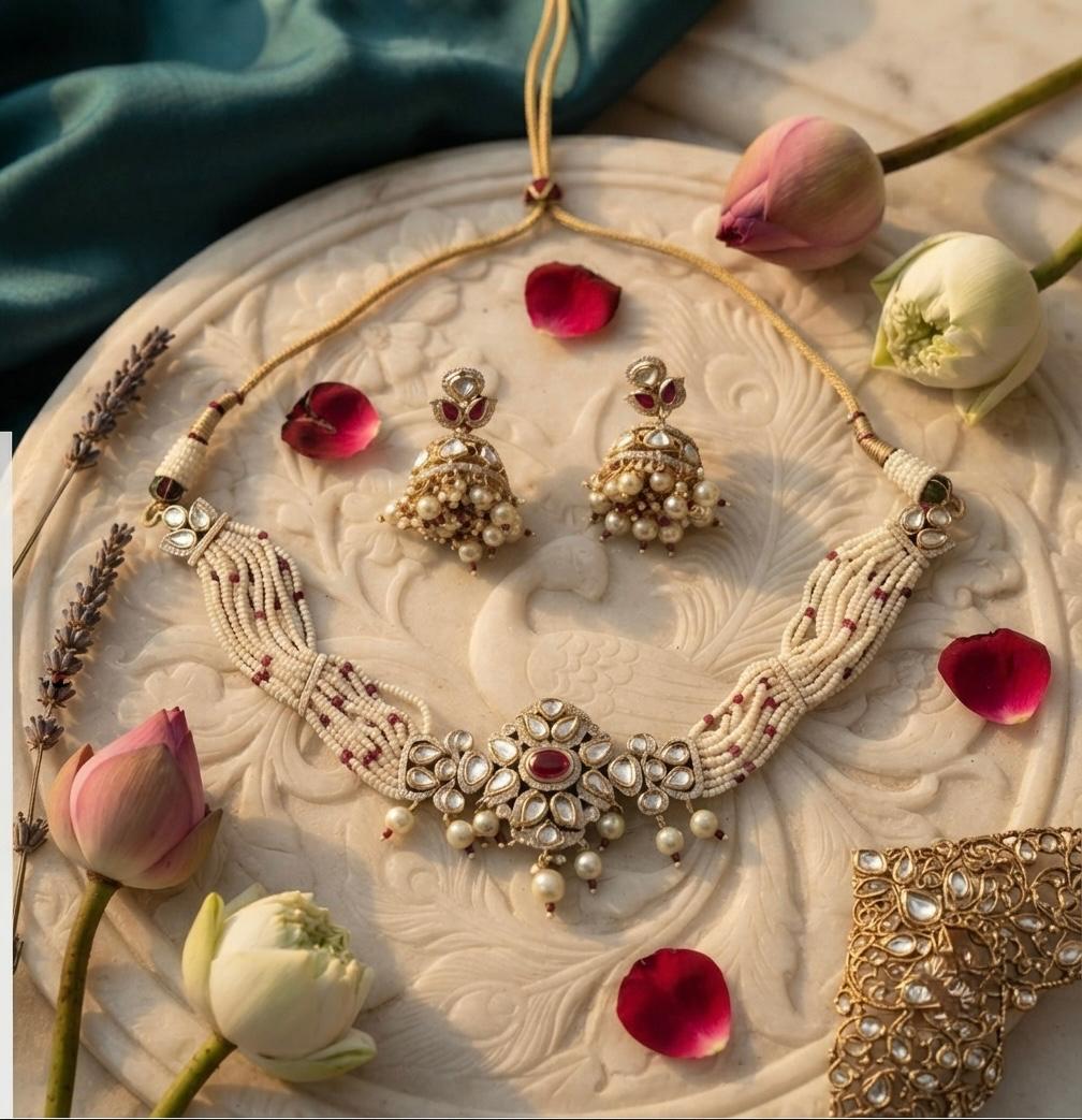 Delicate Kundan With Jhumkhi