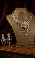 Delicate Meenakari Kundan Necklace