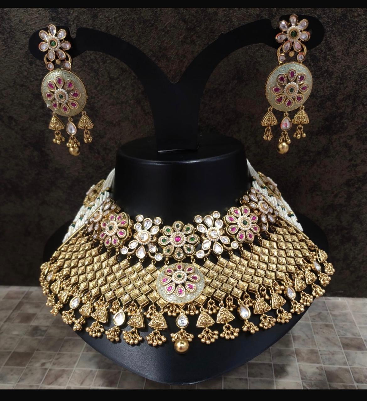 Designer Rajwadi Necklace