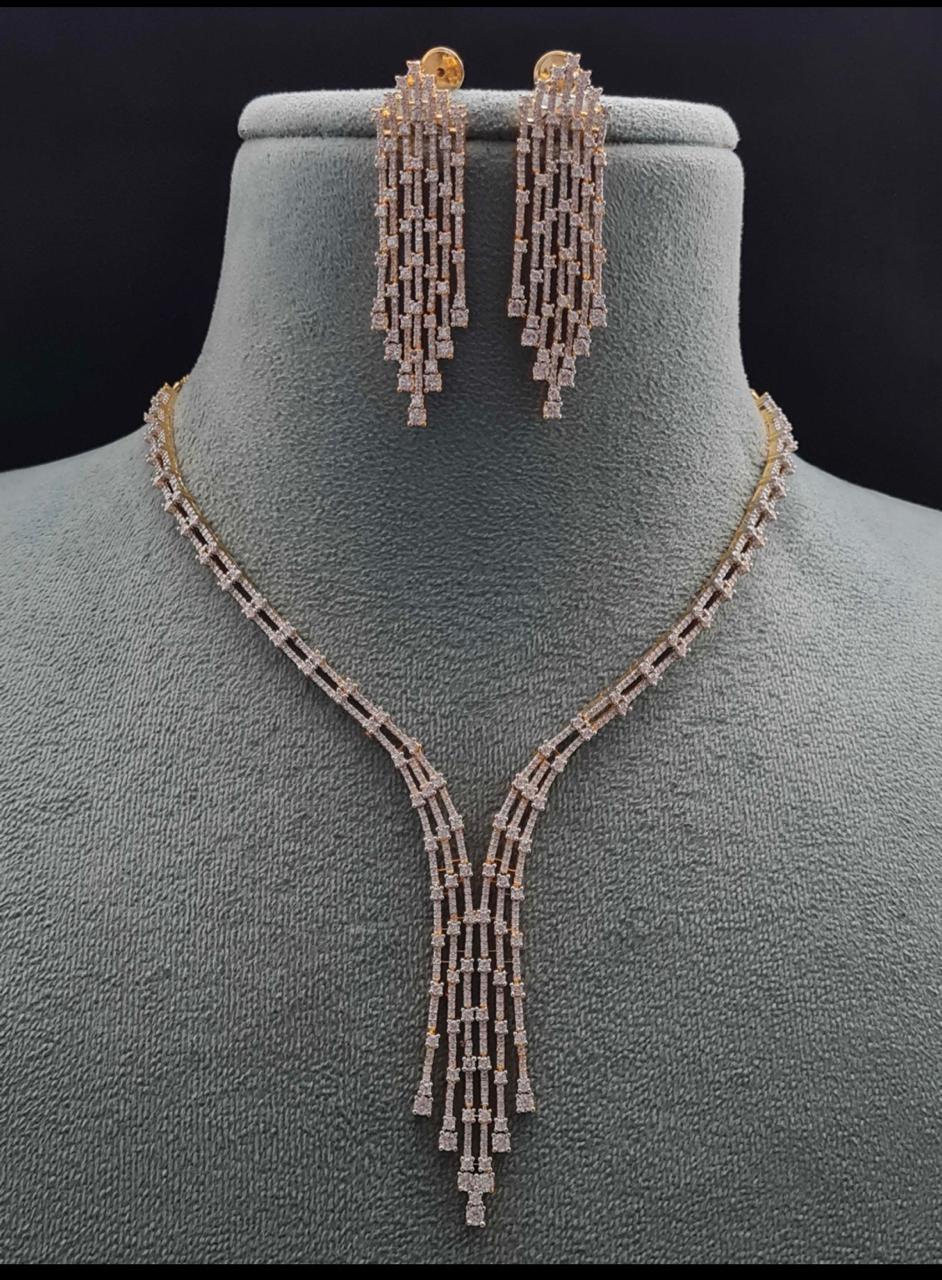 Elegant Charm AD Necklace