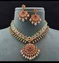 Elegant Moti Kundan Necklace Set