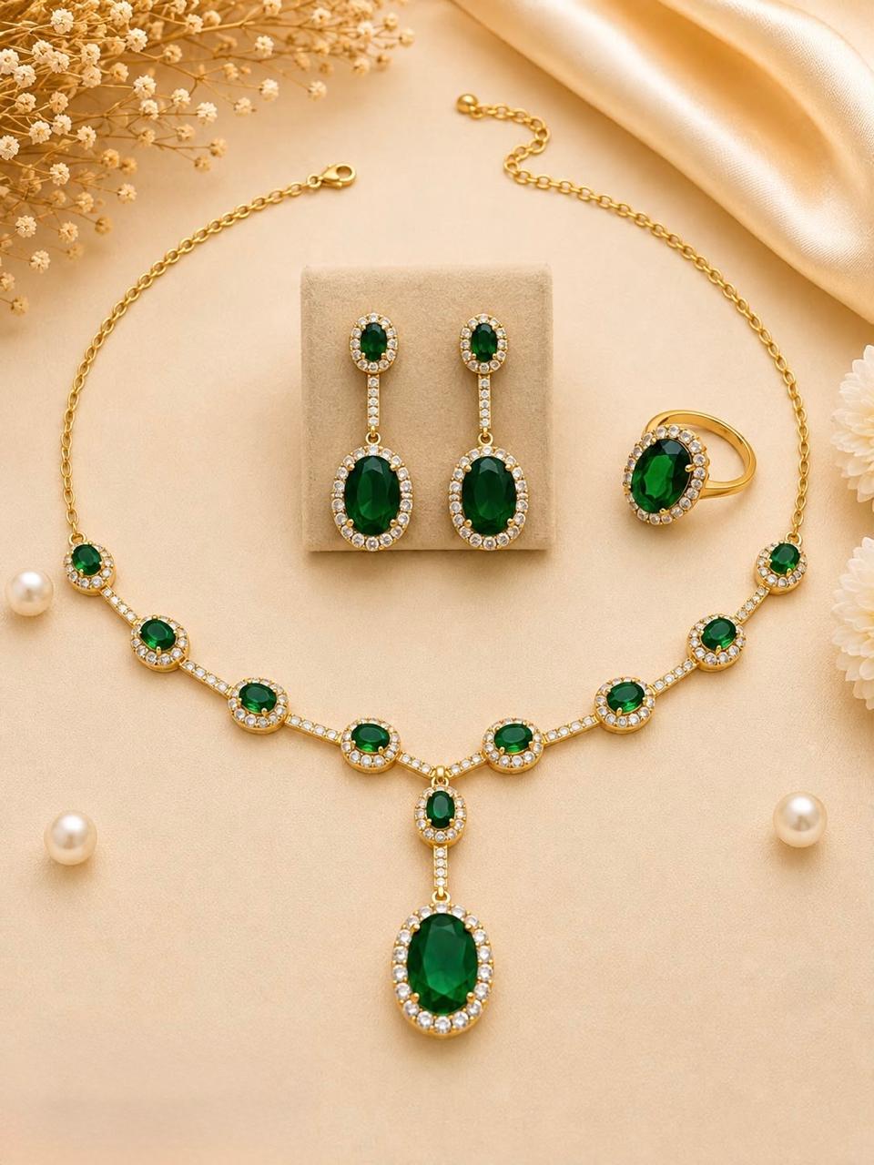Emerald Stone Necklace