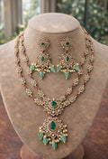 Emrald Victorian Layered Necklace Set