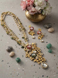 Exclusive Floral Pendant With Pearl Mala
