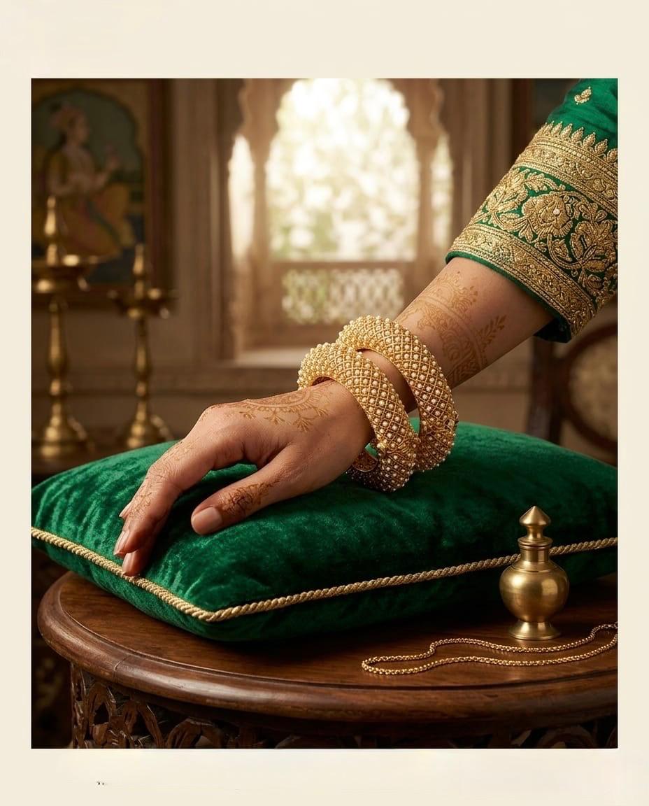 Exclusive kada with pearls