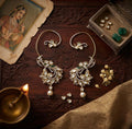 Exclusive Kundan Meena Carving Earcuff