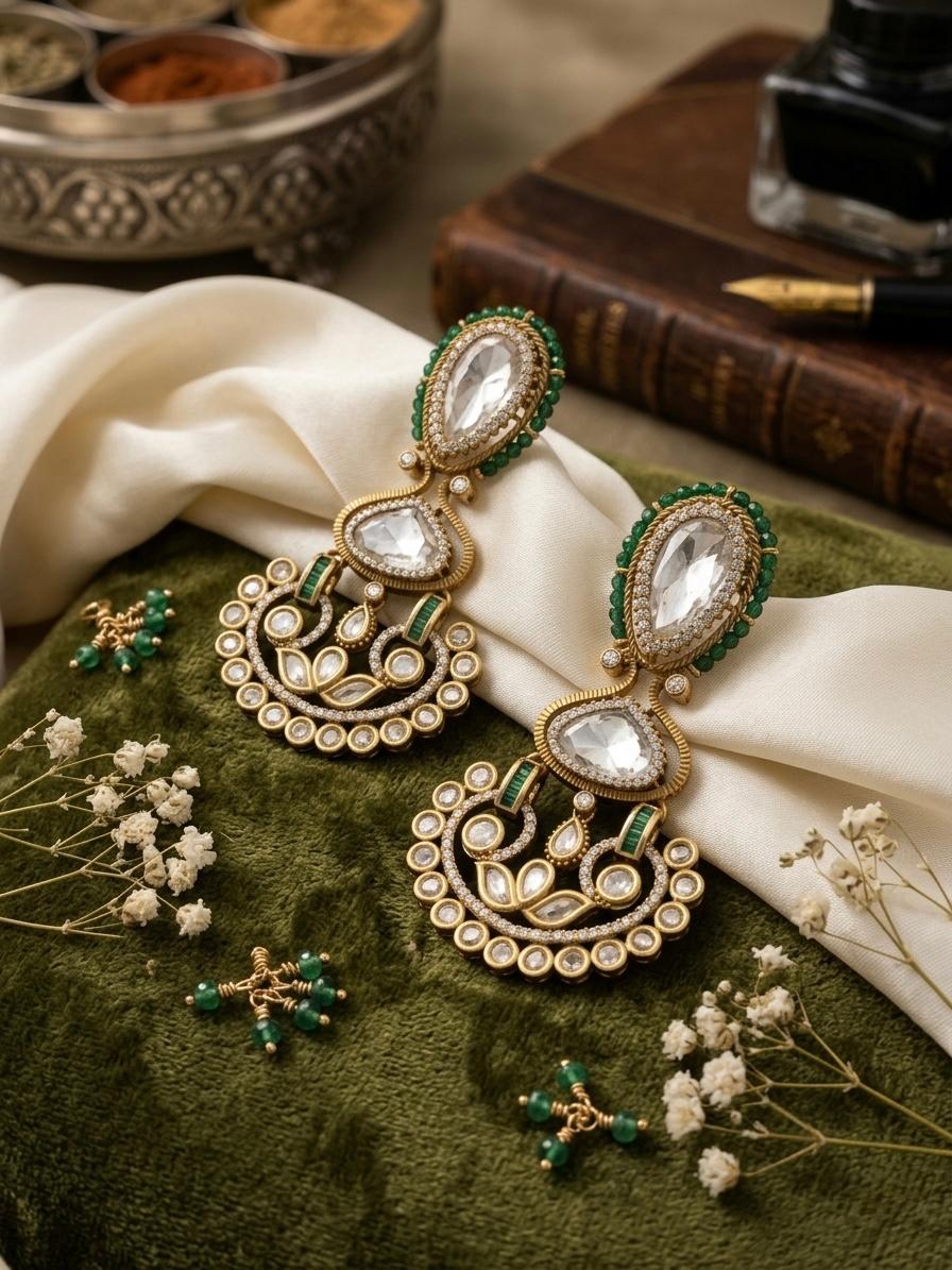 Fancy Kundan Earings