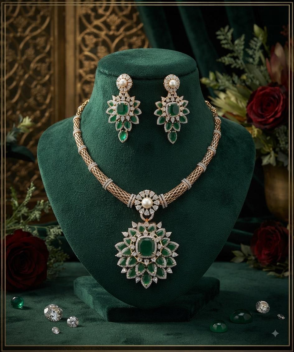 Floral AD Necklace