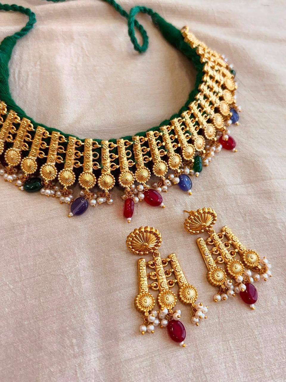 Gold Fusion Necklace Set