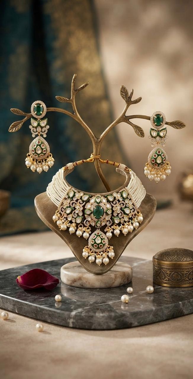 Pearl Traditional Kundan Choker