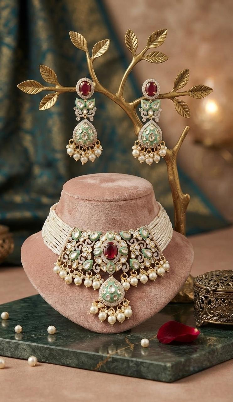 Pearl Traditional Kundan Choker