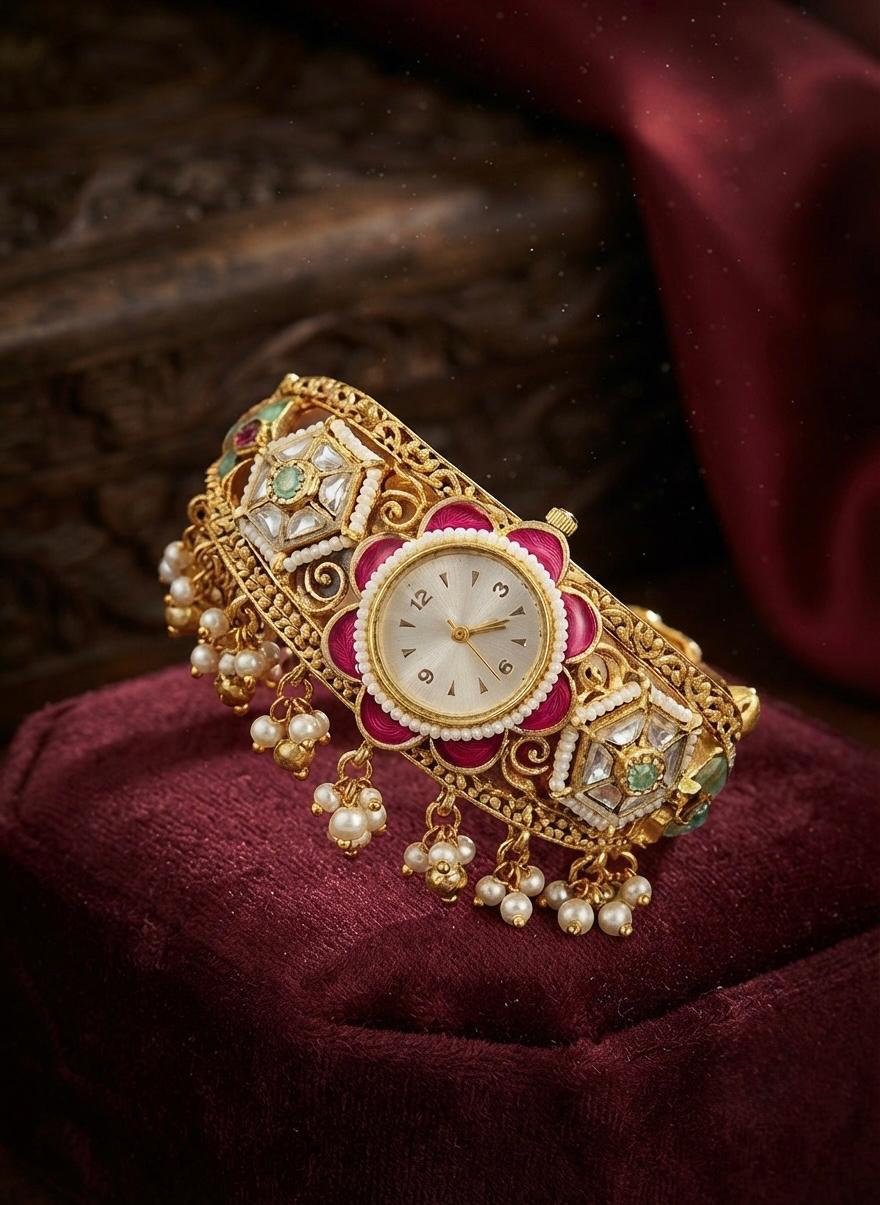 Gorgeous Ethnic Kada Watch