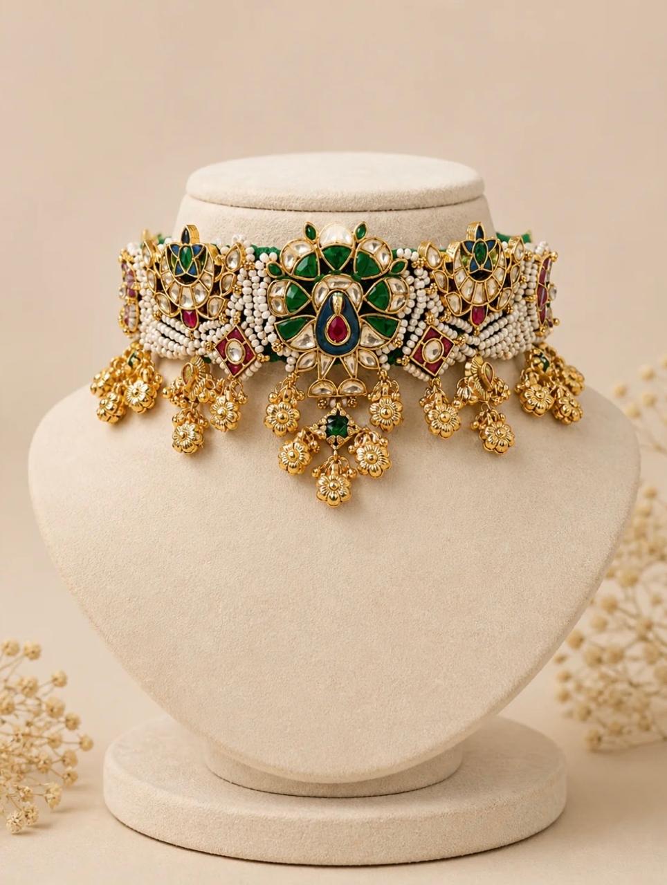 Hand Crafted Kundan Choker Set