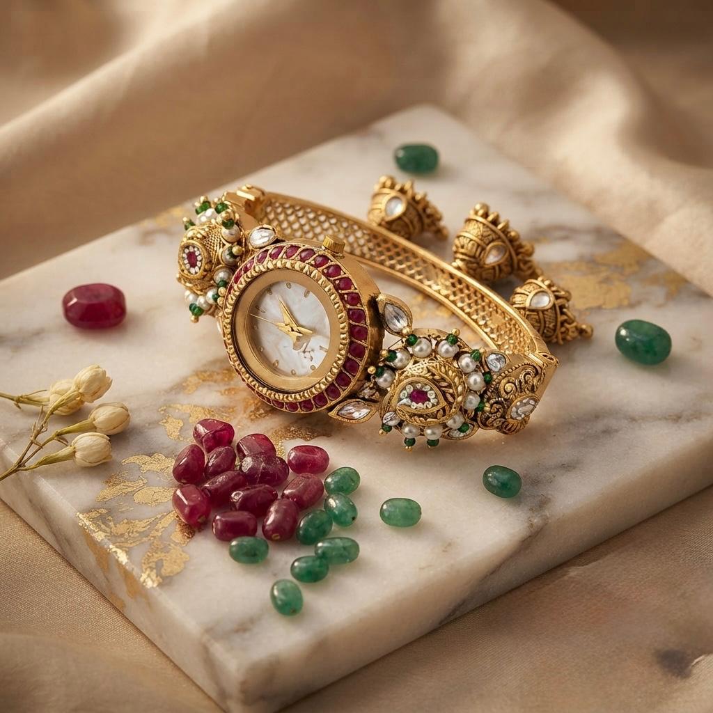Heritage Bracelet Watch With Jhumkhi