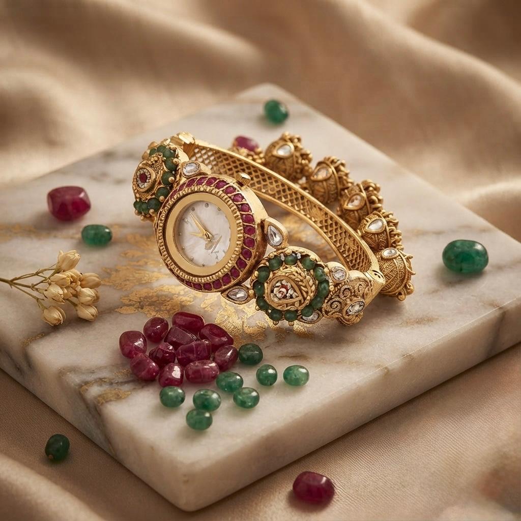Heritage Bracelet Watch With Jhumkhi