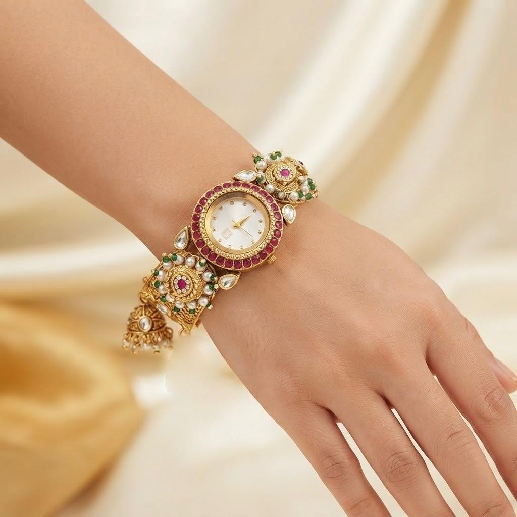 Heritage Bracelet Watch With Jhumkhi