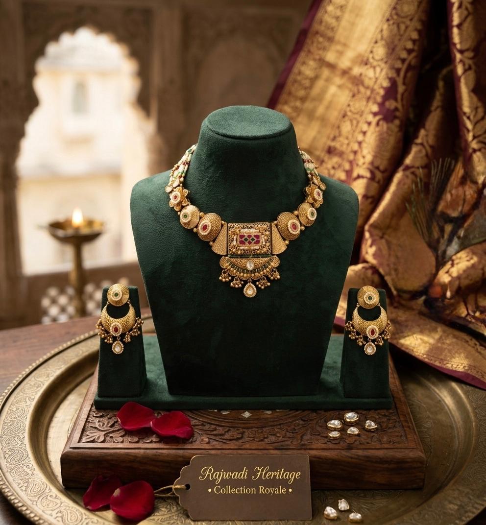 Heritage Rajwadi Kundan Choker