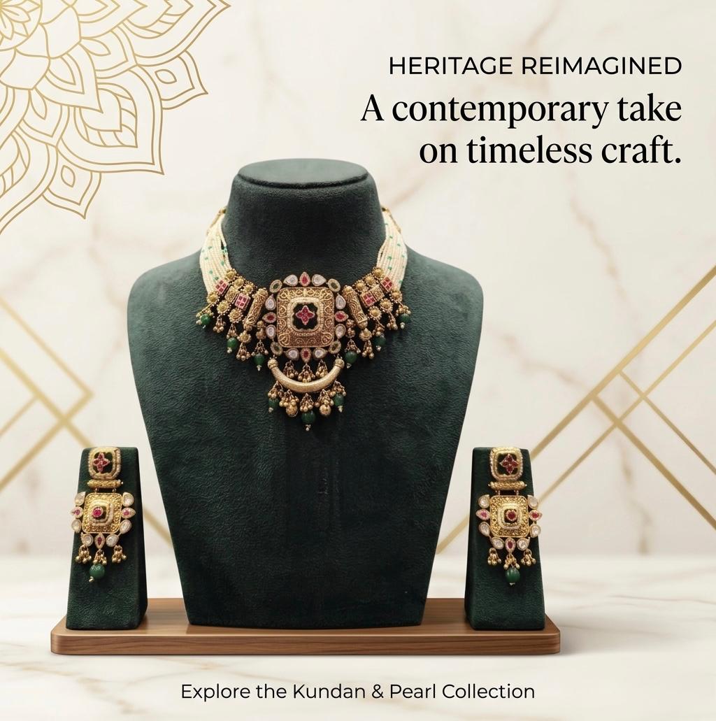 Heritage Contemporary Kundan Choker