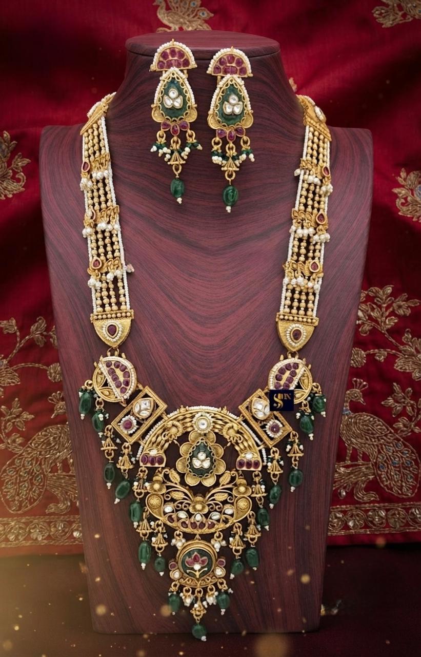 Heritage Long Kundan Necklace