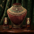 Jadau Bridal Kundan Pearl Choker Necklace Set
