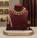 Jhumkhi Hanging  kundan Necklace