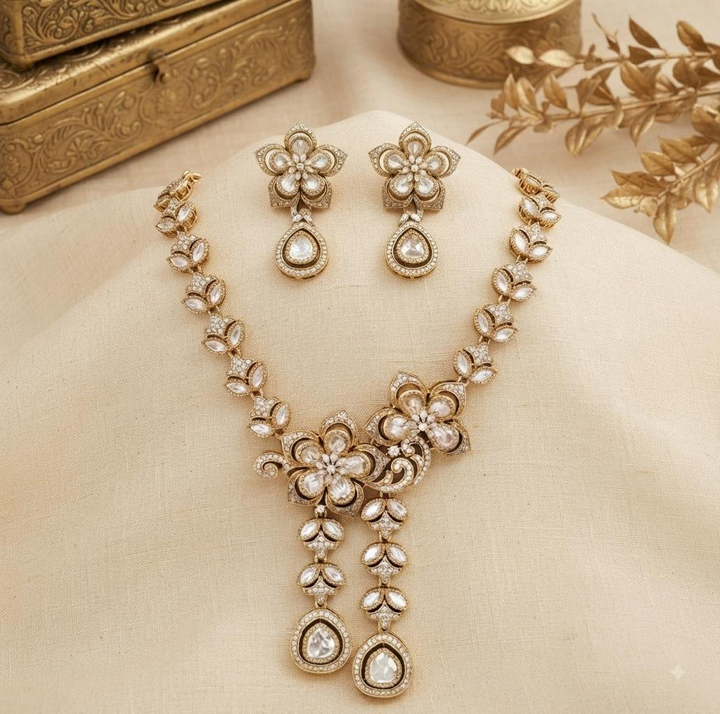 Kundan Classic Floral Necklace