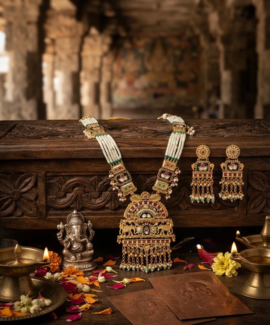 Kundan Long Wedding Necklace