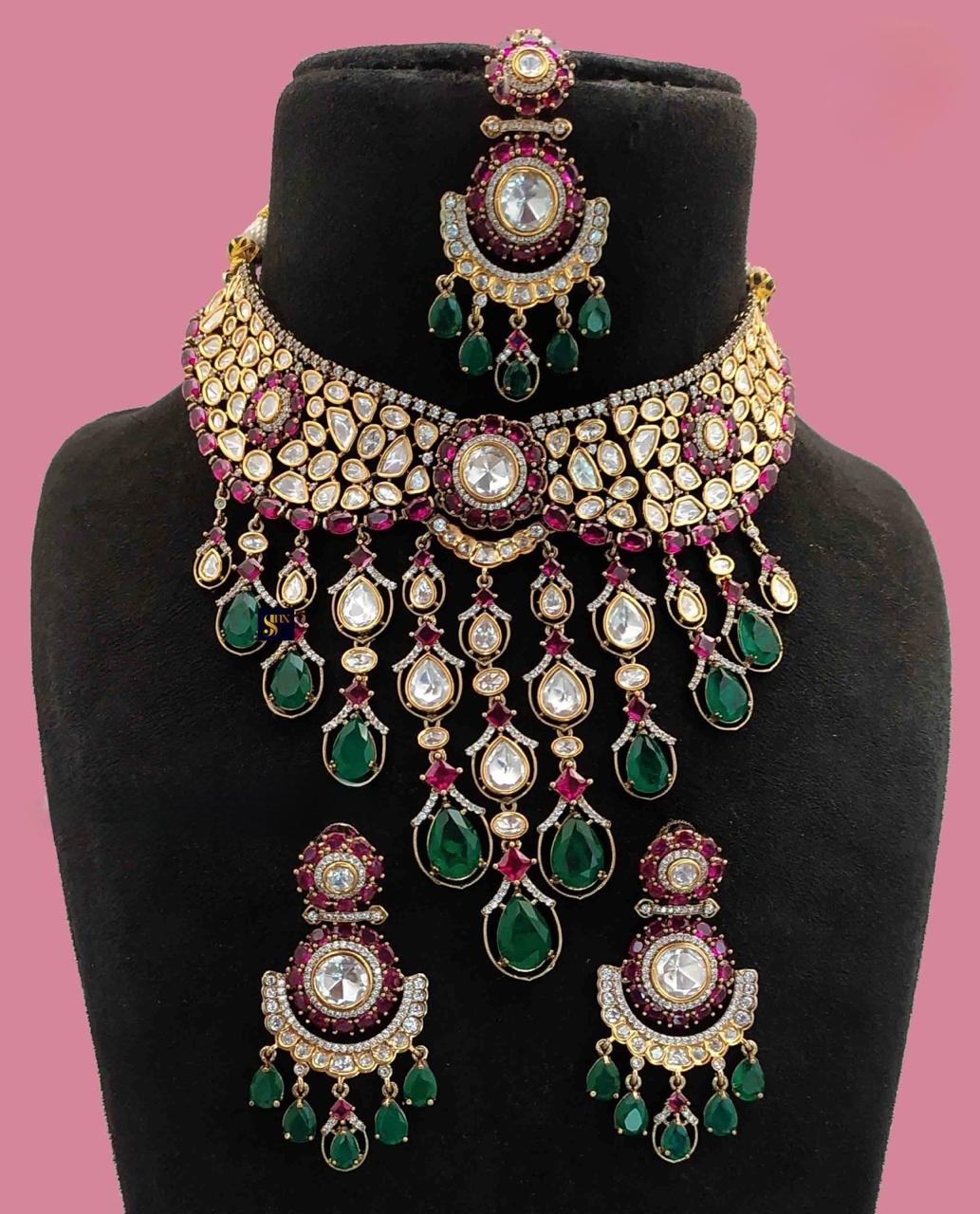 Kundan Polki Bridal Necklace Set