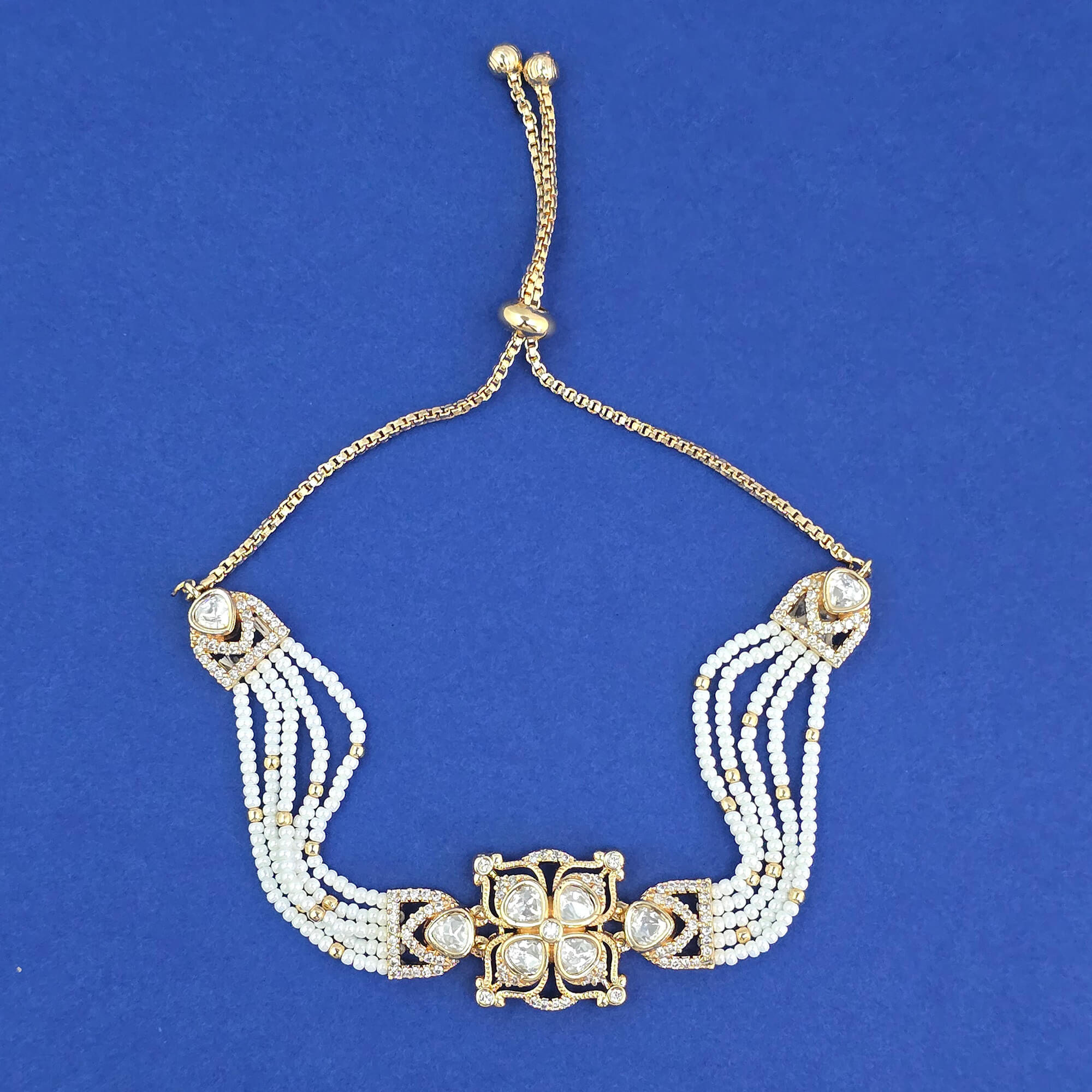 Kundan Adjustable Bracelet