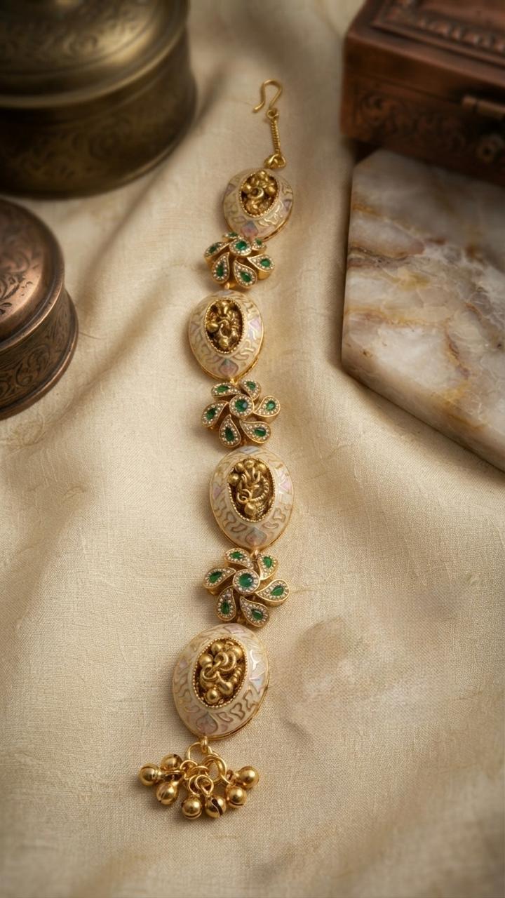 Kundan Antique Meenakari Bracelet