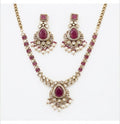 Kundan Classic Necklace With Pearl And Ruby