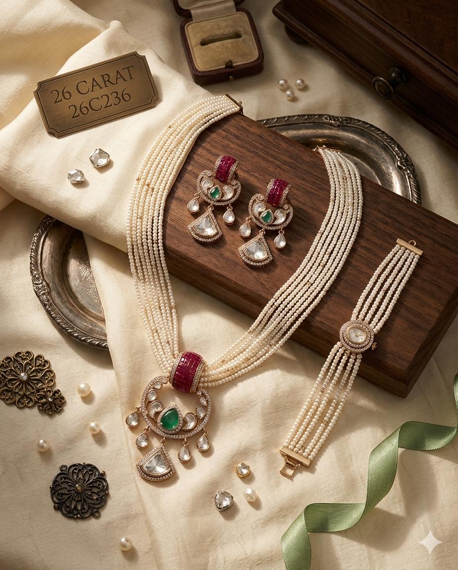 Kundan Pearl Necklace