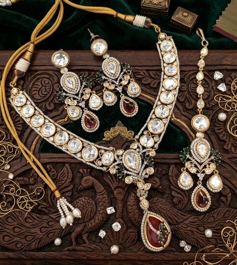 Kundan Polki Necklaceset