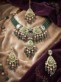 Kundan With Meenakari Pearl Necklace
