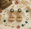 Kundan With Pearl Jhumkhi
