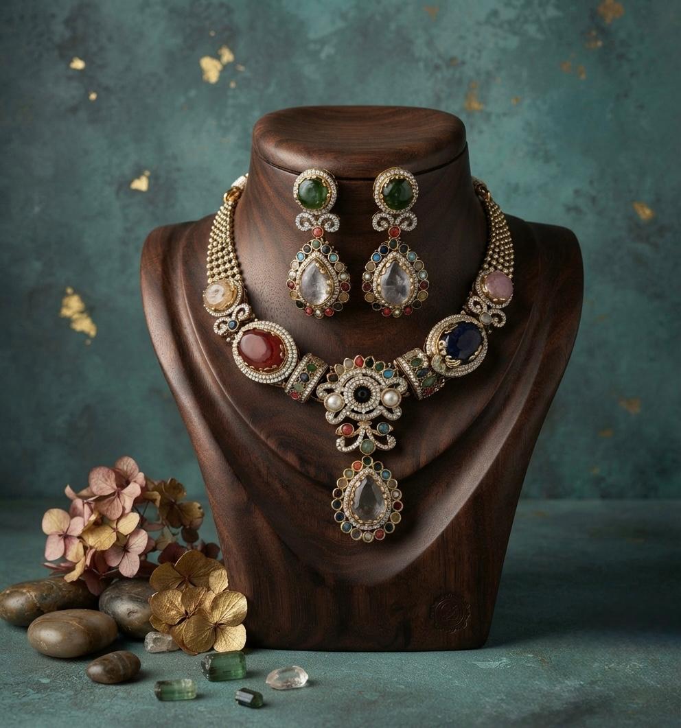 Multi Colour Stone Necklace