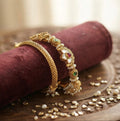 Pearl With Gold Beads Bangles