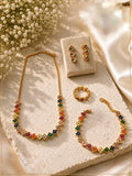 Rainbow Bloom Floral Necklace